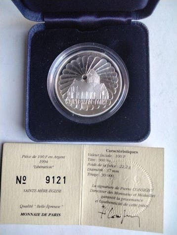 France. 100 Francs 1993/1994, Lot 4 pièces Monnaie de Paris