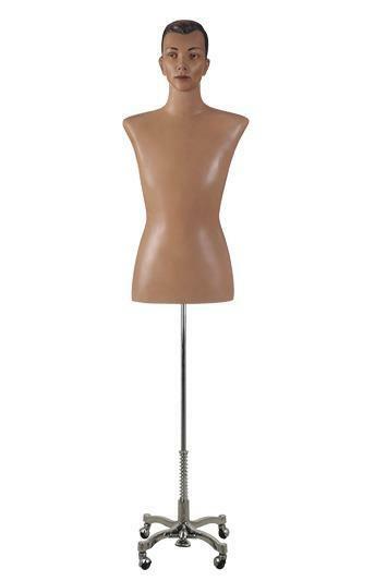*TIP*  Buste man huidskleur 3/4 model op poot IY150-FRANCK, Ophalen of Verzenden