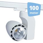 *TIP*  LED railverlichting vento wit 100 spots + 100m rails, Ophalen of Verzenden, Nieuw