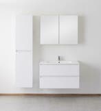 Sanifun badkamermeubel Karolina Wit 900 Mat, Huis en Inrichting, Badkamer | Badkamermeubels, (Half)hoge kast, Nieuw, Minder dan 100 cm