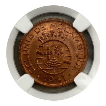Mozambique portugais. 20 centavos, Certificada NGC - UNC
