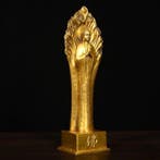 A prized brass statue of Shakyamuni (Vairocana Buddha), from