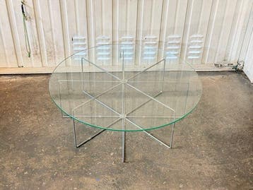 Salontafel - Glas, Metaal