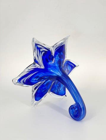 Tafelmiddenstuk (2) - Glas - Bloemen in Kunstglas