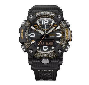 Casio - G-SHOCK MUDMASTER Carbon Core Guard – Black × Yellow, Nieuw