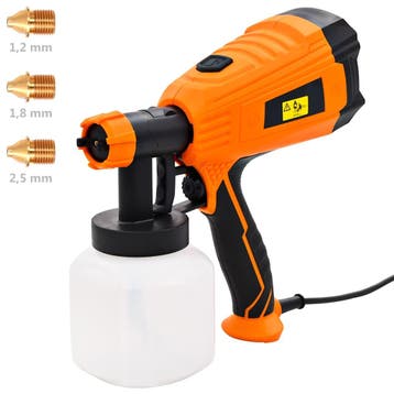 vidaXL Verfspuit elektrisch met 3 mondstukken 500 W 800 ml, Doe-het-zelf en Bouw, Verzenden, Nieuw