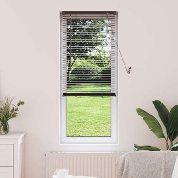 vidaXL Venetiaanse jaloezie Donkerbruin met Patroon 150 x 60, Verzenden, Nieuw