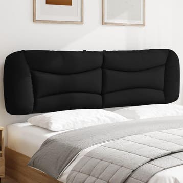 vidaXL Hoofdbordkussen Hvar 180 cm stof zwart, Verzenden