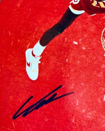 Dominique Wilkins Signed 20x25 Photo - 1988 Slam Dunk