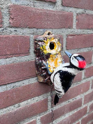 Decoratief ornament - Woodpecker door knocker - Europa -, Antiek en Kunst, Curiosa en Brocante
