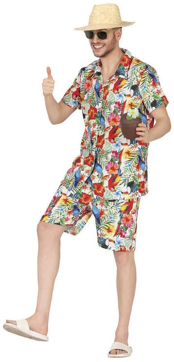 Hawaii Kostuum Heren 2 delig, Verzenden, Nieuw