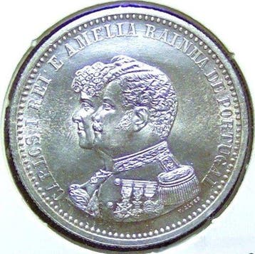 Portugal. D. Carlos I (1889-1908). 200 + 500 Réis - 1898 (IV
