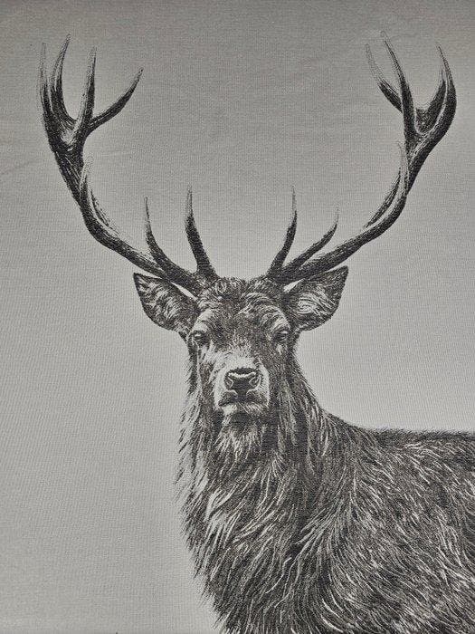 Nieuw arazzo in jacquard van alpaca Il Re della foresta, Antiek en Kunst, Curiosa en Brocante