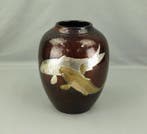 Vase - Cuivre - Japon - Vase en cuivre à deux carpes