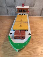 Onbekend - Speelgoed voertuig Vrachtschip houten speelgoed -