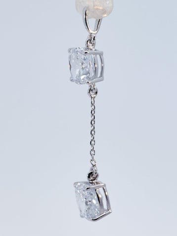 Zonder minimumprijs - Hanger - 14 karaat Witgoud - 2.20ct.