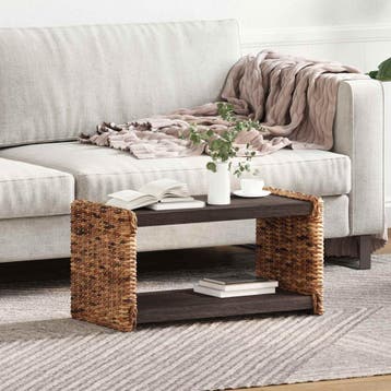 vidaXL Salontafel Naturel 70 x 35 x 35 cm Massief, Huis en Inrichting, Tafels | Salontafels, Verzenden, Nieuw