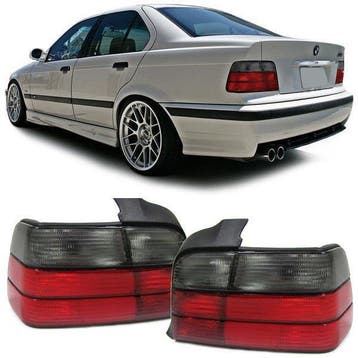 Rood Smoke Achter Lichten BMW 3 Serie E36 Sedan B5951, Nieuw, BMW