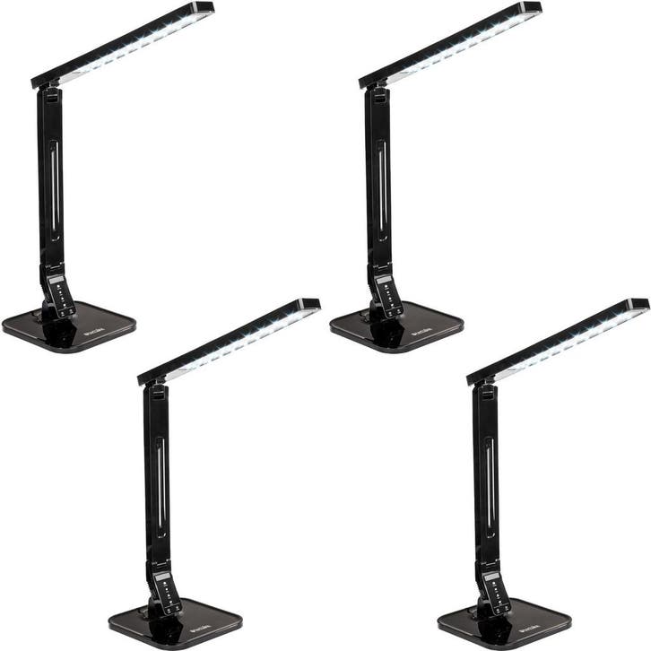 tectake Bureaulamp, LED, dimbaar, inklapbaar, 14W - Set van, Maison & Meubles, Lampes | Lampes de table, Envoi