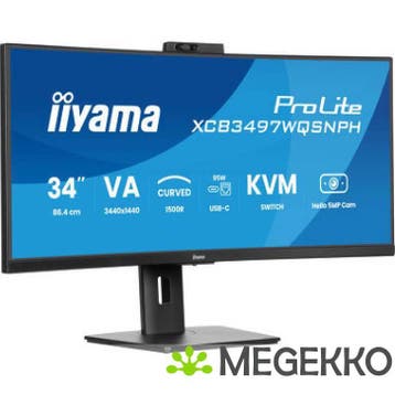 Iiyama Prolite XCB3497WQSNPH-B1 34  UWQHD 120Hz VA KVM, Verzenden, Nieuw