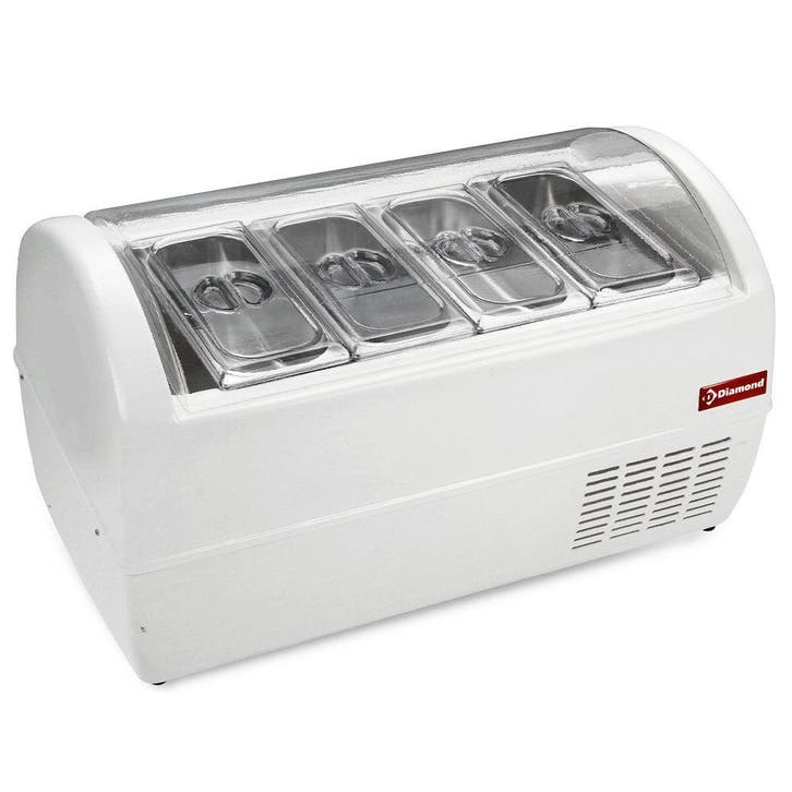 Schepijsvitrine | BABYGEL | Wit | 4x 6.5L | -15°C/-18°C |, Zakelijke goederen, Horeca | Keukenapparatuur, Nieuw in verpakking