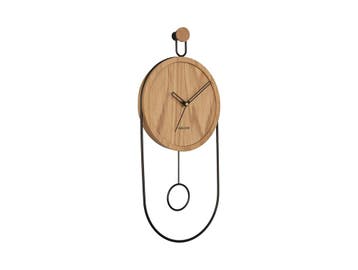 Karlsson Wandklok Swing licht hout | Retourdeal 20% korting, Verzenden, Nieuw