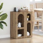 vidaXL Dressoir Artisan Eiken 59 x 35 x 80.5 cm Bewerkt hout, Verzenden, Nieuw