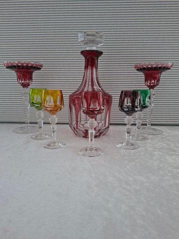 Drinkservies (8) - Kristal, Antiek en Kunst