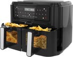 2dekans | KitchenBrothers Airfryer XXL - 2x 4.5L - 2400W -, Ophalen of Verzenden