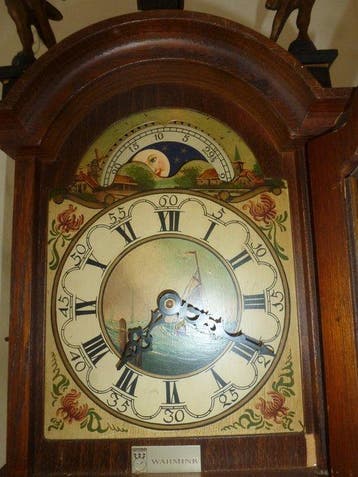 Pendule à balancier - Bois - 1950-1960, Antiquités & Art, Antiquités | Horloges