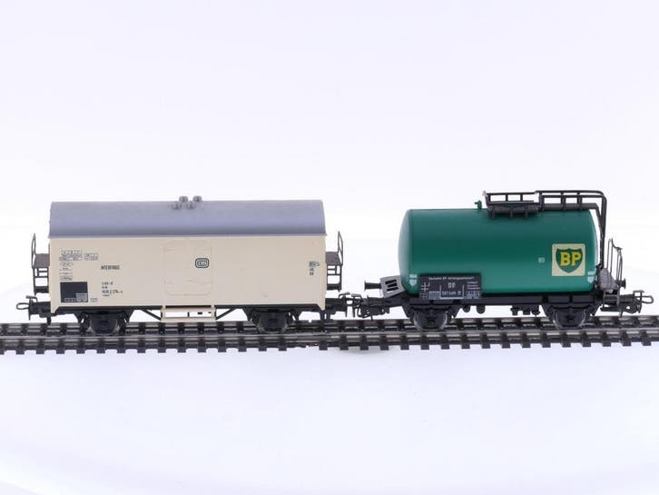Schaal H0 Märklin 4415 & 4644 set van 2 goederenwagen van.., Hobby & Loisirs créatifs, Trains miniatures | HO, Enlèvement ou Envoi