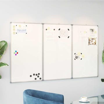 vidaXL Whiteboard magnetisch inklapbaar 150x80x1,7 cm, Verzenden