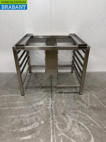 Support pour cuiseur vapeur en inox avec étagère 9 x 1/1 GN, Verzenden