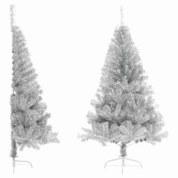 vidaXL Kunstkerstboom half met standaard 120 cm PET, Diversen, Verzenden, Nieuw