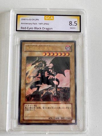 Konami - 3 Graded card - Yu-Gi-Oh! - Red-Eyes Black Dragon