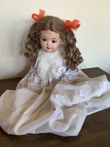Unmarked - Pop - Painted Composition Head Doll - 1930-1940 -