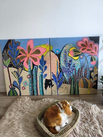 Hajer Aloui - Floraison Joyeuse Diptyque Botanique