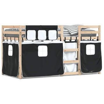 vidaXL Stapelbed zonder matras 90x200 cm massief grenenhout, Verzenden