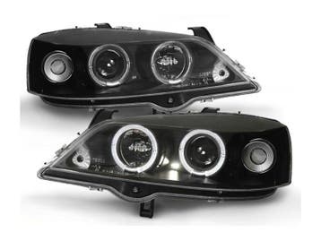 Angel Eyes koplampen Black geschikt voor Opel Astra G, Verzenden, Nieuw, Opel