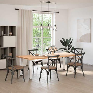 vidaXL Console tafelpoten 4 st 72-74 cm staal wit, Verzenden, Nieuw