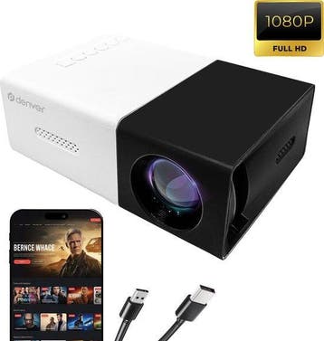 2dekans | Denver Mini Beamer Full HD - Streamen vanaf je, Ophalen of Verzenden