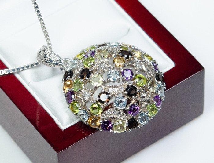Sans prix de réserve - Collier avec pendentif - Argent 925 -, Bijoux, Sacs & Beauté, Bijoux anciens