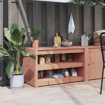 vidaXL Keukenkast voor buiten MEPPEL 106x55x64 cm massief, Verzenden, Nieuw