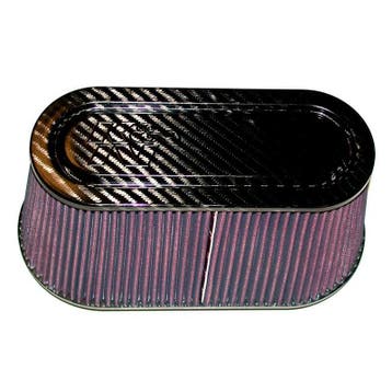 K&N Universeel filter - carbonvezel - 98mm aansluiting, 305m, Verzenden, Nieuw