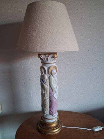 (Manises) Cerámica Hispania Bondia - Lampe de table - Bois,
