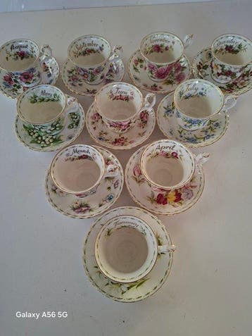 Royal Albert - Theeservies (10) - Flower of the Month Series