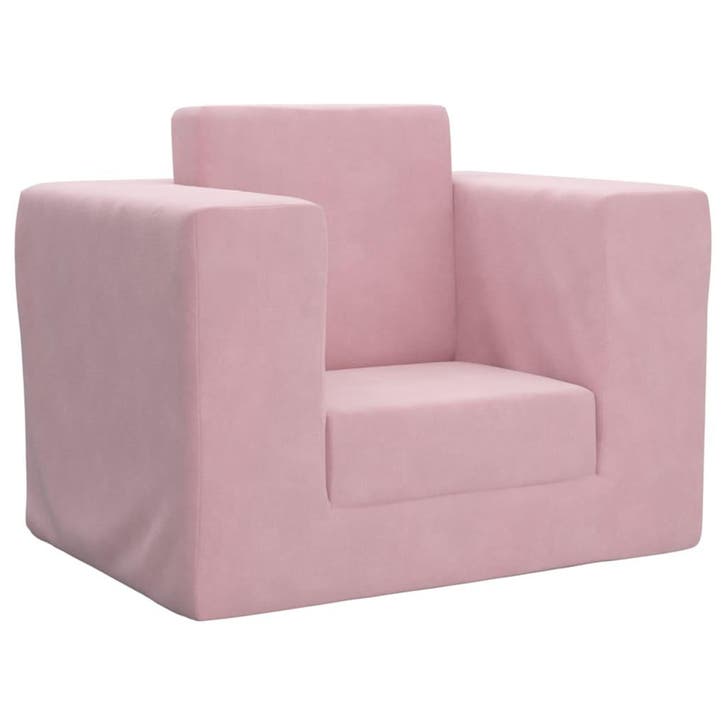 vidaXL Kinderslaapbank zacht pluche roze, Kinderen en Baby's, Kinderkamer | Overige Meubels, Nieuw, Verzenden
