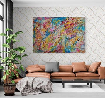 Jovan Srijemac (1962) - Energy around us- XXL (105 x 150cm)