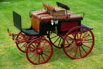 Historisch rijtuig Franse Dogcar J.Rothschild &..., Dieren en Toebehoren, Rijtuigen en Koetsen, Nieuw