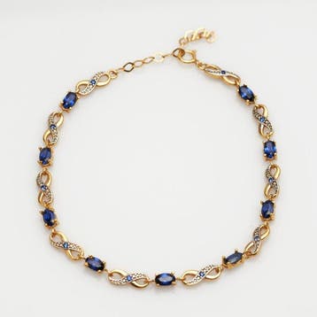 Zonder minimumprijs - Armband 18k goudverguld, Zilver, Nieuw